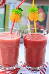 Culinair: dranken 
Verse fruitdrank met aardbeien 
MHGP-Anneke Beemer
Fruitpark Groenz